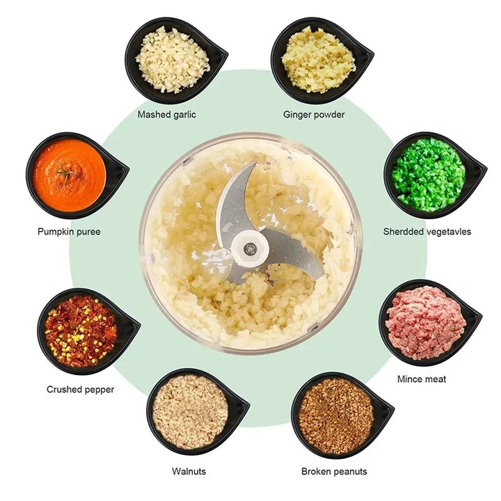 Compact Food Chopper with USB Charge