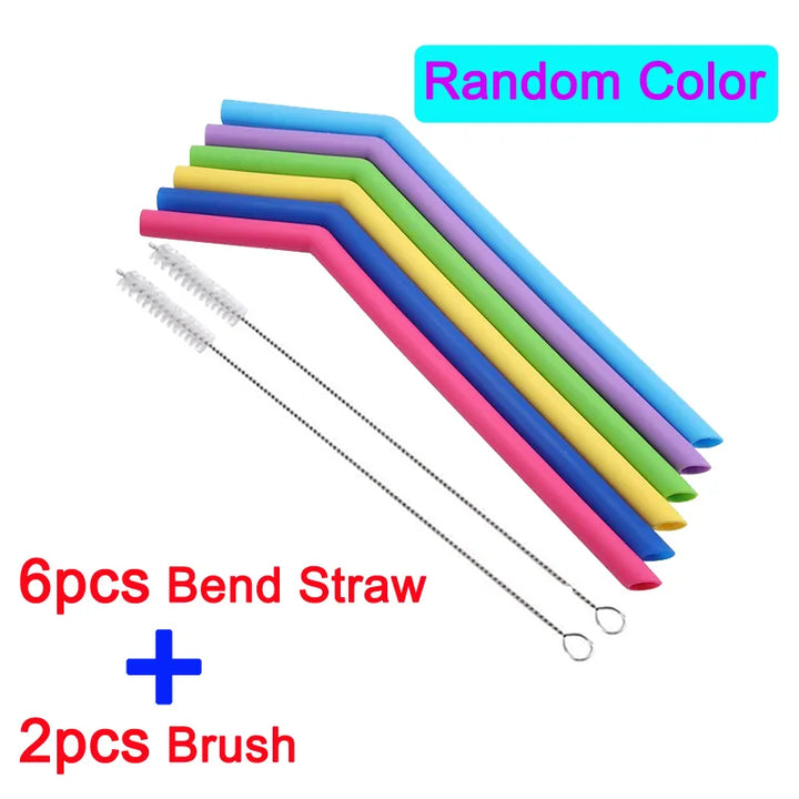 Eco Silicone Straws – Reusable, Flexible & Safe