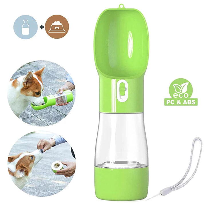 Portable Dog Bottle – Water & Food in One