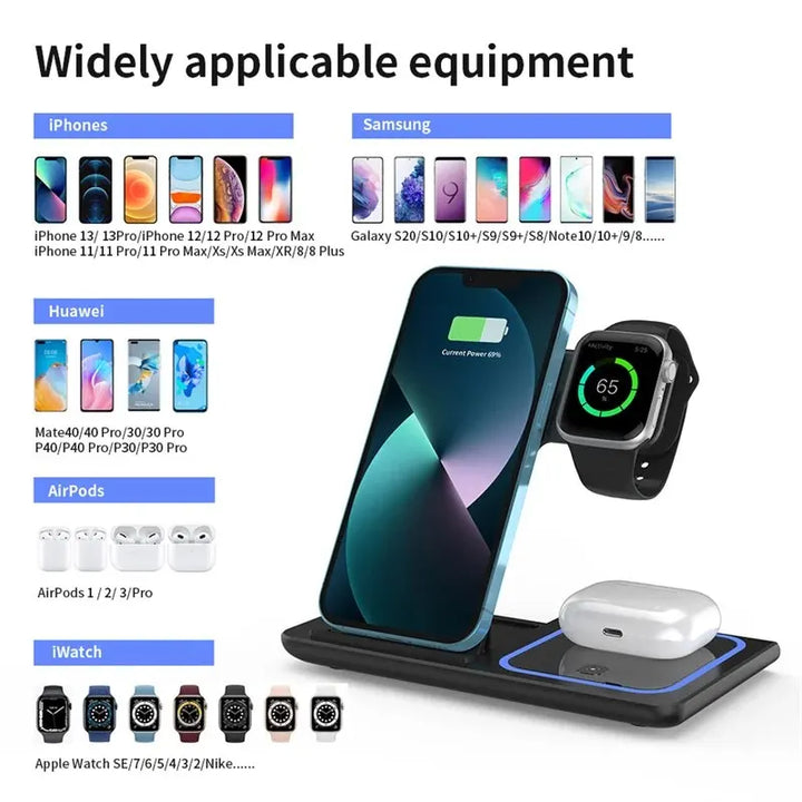 3-in-1 Fast Wireless Charging Dock