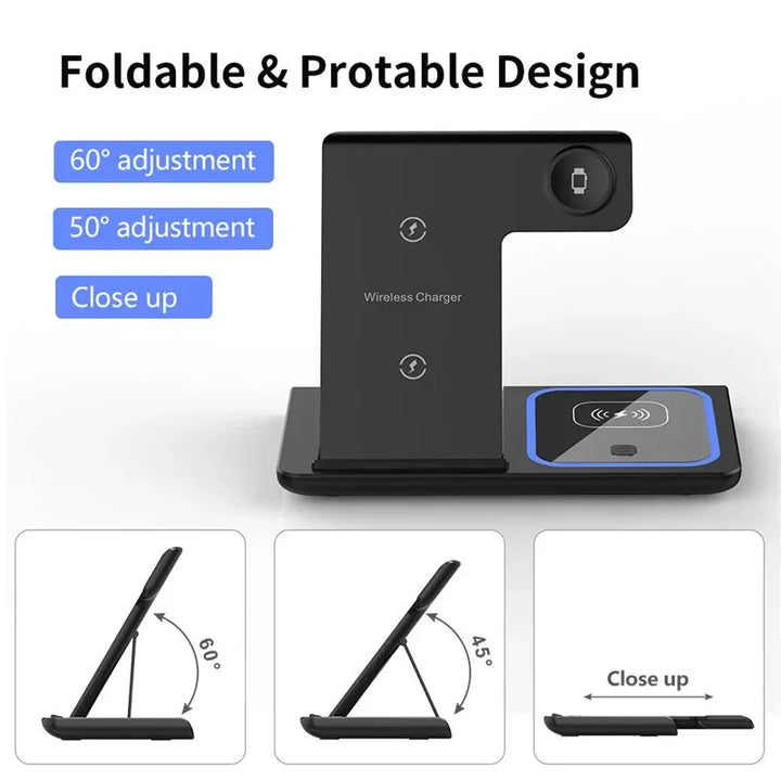 3-in-1 Fast Wireless Charging Dock