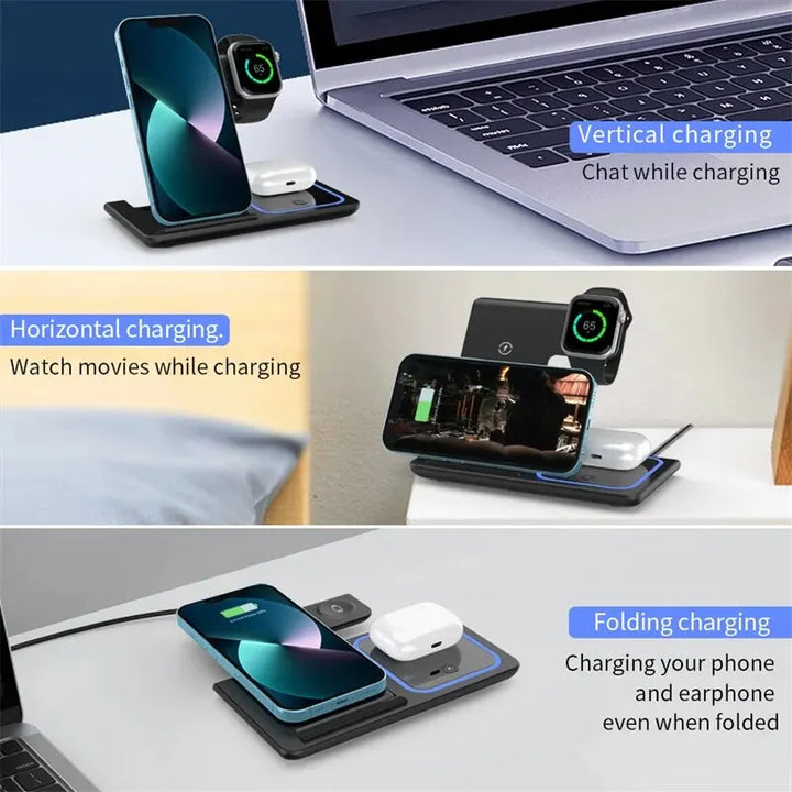 3-in-1 Fast Wireless Charging Dock