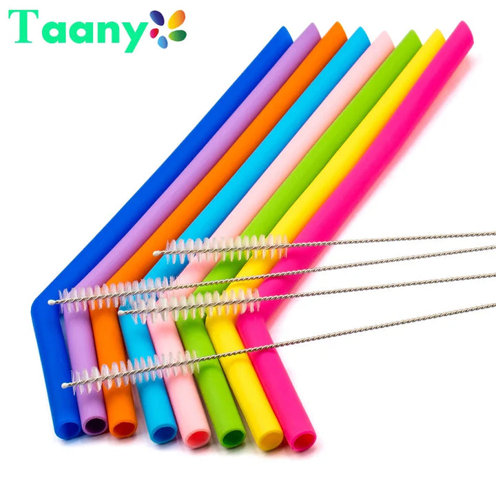 Eco Silicone Straws – Reusable, Flexible & Safe