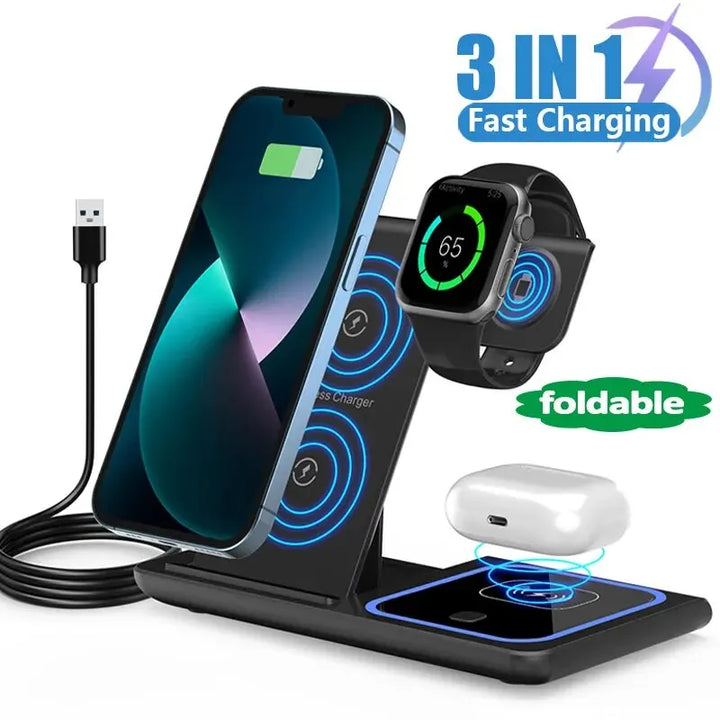 3-in-1 Fast Wireless Charging Dock
