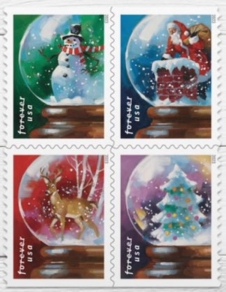 Snow Globes Stamps(5 Books 100 Stamps)