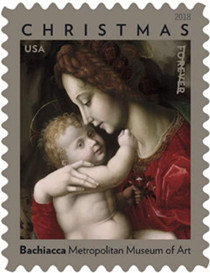 2018 Madonna and Child Stamps (5 Books 100 Stamps)